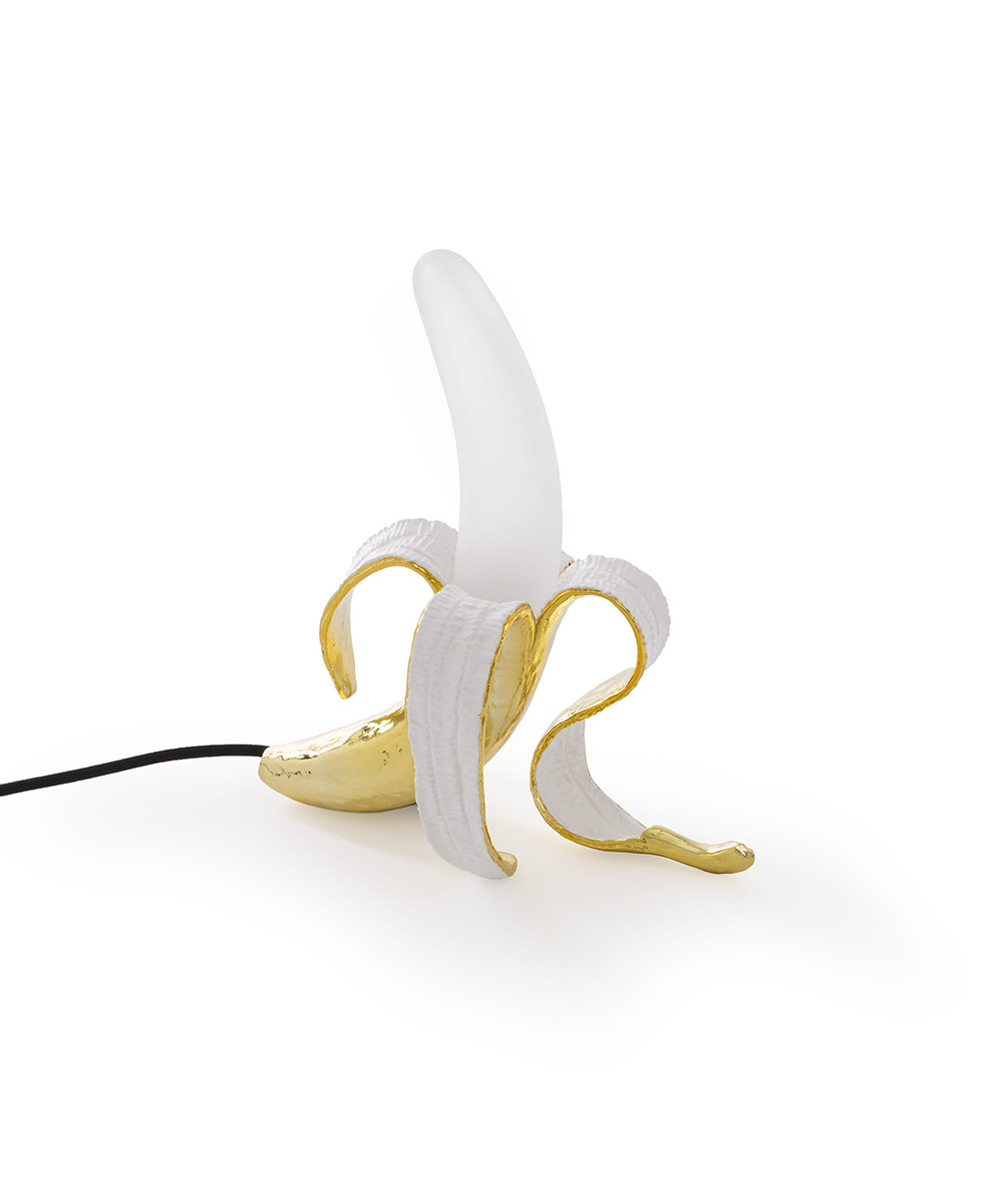 Image of Banana Lamp Louie Tischleuchte Gold - Seletti bei Lampenmeister.ch